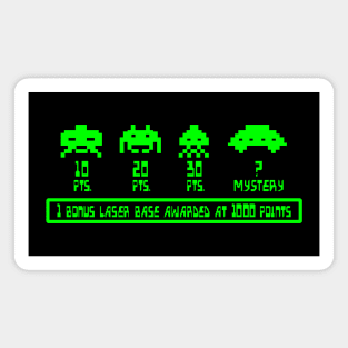 Space Invaders Scoring (VDU) Magnet